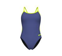 Arena Damen Badeanzug Women s Swimsuit Lace Back Sol 004651-856 36 Future Dusk-Black-Artic Lime