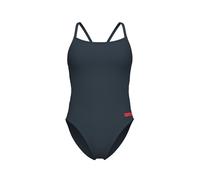Arena Damen Badeanzug WOMEN S TEAM SWIMSUIT CHALLENG SOL 004766-504 40 Asphalt-Bright Coral