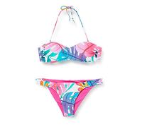 ARENA Damen Bikini Damen Bandeau Bikini Allover, Pink Flambe' Multi, 36, 003056