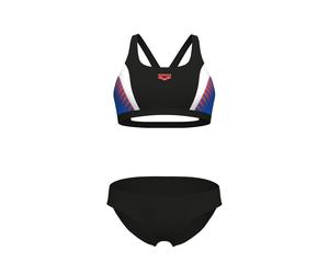 Arena Damen Bikini THREEFOLD TWO PIECES Bikini 006482-581 36 Black-Blue Chine-White