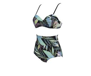 Arena Damen Bikini W CECILIA TWO PIECES C-CUP 004589-550 42 Black Multi-Black