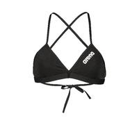 Arena - Women's Team Swim Top Tie Back Solid - Bikini-Top, Gr. M 40, schwarz (Black/White)