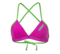 Arena Damen Bikinioberteil TEAM SWIM TOP TIE BACK SOLID 004768-960 40 Very Fuchsia-Team Green