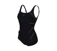 Arena Damen Bodylift Badeanzug Jewel Low C-Cup, 2A085, Black-peonia Red, 40