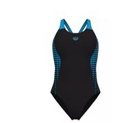 Arena Openings Damen Badeanzug, Black/Turquoise, 36