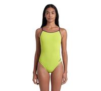 ARENA Damen Performance Women's Solid Lace Back Swimsuit Badeanzug, Weiches Grün/Pflaume, 38