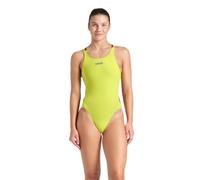 ARENA Damen Performance Women's Sports Swimsuit Solid Tech Back Multi Bathing Suit Badeanzug, Weiches Grün/Pflaume, 34