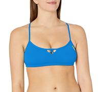 arena Damen Profi Trainings Bikinioberteil Bandeau Be (Schnelltrocknend, UV-Schutz UPF 50+, Chlorresistent), Pix Blue-Yellow Star (813), S