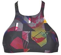 arena Damen Profi Trainings Bikinioberteil Crop Think (Schnelltrocknend, UV-Schutz UPF 50+, Chlorresistent), Multicolor-Fresia Rose (195), S