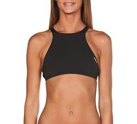 ARENA Damen Profi Trainings Bikinioberteil Crop Think (Schnelltrocknend, UV-Schutz UPF 50+, Chlorresistent), Black-Yellow Star (503), M 1111