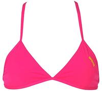 arena Damen Profi Trainings Bikinioberteil Triangle Feel (Schnelltrocknend, UV-Schutz UPF 50+, Chlorresistent), Fresia Rose-Yellow Star (903), XS
