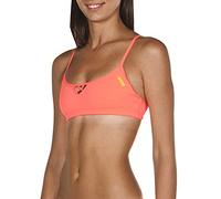 ARENA Damen Rulebreaker Be Bandeau-Bikinioberteil Badeanzug, Shiny Pink-Yellow Star, XX-Small