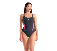 Arena Damen Shapewear Women's Makimurax R C-Cup Ladies Tummy Control Shaping Swimsuit Badeanzug, Nachtgrau/Feenrose, 40
