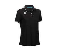 ARENA Damen Team Damen-Poloshirt Aus Baumwolle Solid T-Shirt, Schwarz, S EU