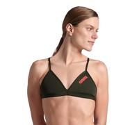 ARENA Damen Team Einfarbig Schwimm-Top mit Bindeband am Rücken Athletische Bikini-Oberteile Nur Oberteil für Wettkampfschwimmen Training Damen Badeanzug