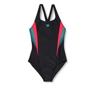 arena Badeanzug Damen W Threefild V Back, Farbe:Schwarz, Damen Größen:36