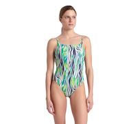 Arena Damen Women's Water Print One Piece Swimsuit, Zebra, S EU