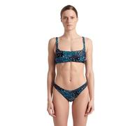 Arena Damen Women's Water Print Bralette Bikini, Animalier, XL EU