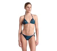 Arena Damen Women's Water Print String Triangle Bikini, Animalier, S EU