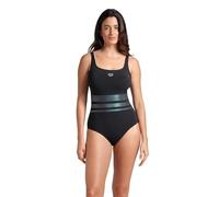 Arena Damen Women's Bodylift Rosa Shapewear Wing Back C Cup One Piece Shaping Swimsuit Badeanzug, Schwarz, 34