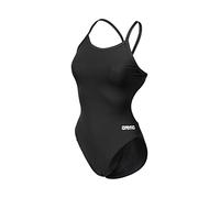 ARENA Damen Women's Challenge Open Back Maxlife One Piece Solid Team Swimsuit Badeanzüge, Black-white, 36 EU