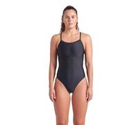 ARENA Damen Women's Feel Solid Light Drop Back Swimsuit Ladies Athletic Swimwear Badeanzug, schwarz/schwarz, 56