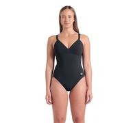 ARENA Damen Women's Lara Shapewear Soft Curve Back B Cup One Piece Swimsuit Badeanzug, Night Grey, 32