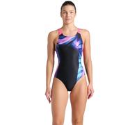 Arena - Women's Dream-H-Line Swimsuit V Back - Badeanzug, Gr. L 46, schwarz (Black/ShockingPink)