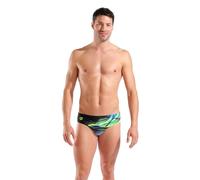 Arena Feel Bloom Herren-Badehose, bequem, dehnbar, für Pool, Strand, Mehrfarbig, Schwarz/Schwarz, 48