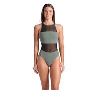 Arena - Women's Mesh Panels Swimsuit Vent Back - Badeanzug, Gr. M 40, türkis (Sage)