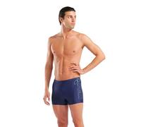 Badehose ARENA "MEN'S ARENA SCRATCHY SWIM SHORT", Herren, Gr. 5M, N-Gr, navy, sage, Obermaterial: 80% Polyamid, 20% Elasthan, Badehosen Badehose (83731747-5) navy, sage