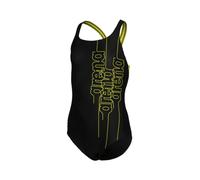 arena Badeanzug Mädchen Swim Pro Grafikmuster 152 BLACK-SOFT GREEN