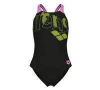Arena - Girl's Tales Swimsuit V Back - Badeanzug, Gr. 140, schwarz (Black/Orchid)