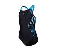 Arena - Girl's Vortex Swimsuit V Back - Badeanzug, Gr. 140, schwarz (Black/Turquoise)