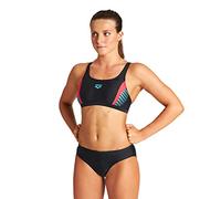 Arena - Women's Threefold Two Pieces - Bikini, Gr. M 38, schwarz (Black/Black/Anguria)
