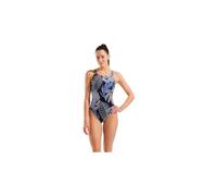 Arena Swimwear Badeanzug Feel Forest Swim Pro Back Grün/Schwarz/Lila Damen Größe 40