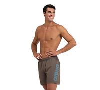 Arena Fundamentals Logo Boxer R Herren Strand- und Pool-Boxershorts, Herren Badeshorts aus weichem, recyceltem und schnell trocknendem Material, Strand-Boxershorts mit Netz-Innenslip