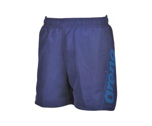 Arena Fundamentals Logo Jr Boxer R Navy-turquoise Größe: 14-15 | Bademode Outlet | kids | Blau