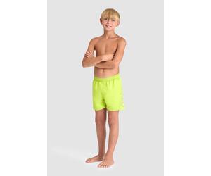 Arena Fundamentals Logo Jr Boxer R Soft Green-neon Blue Größe: 8-9 | Bademode Outlet | kids | Blau