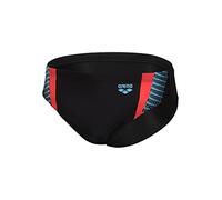Arena Badehose Threefold Brief R – Maxfit Eco, UPF 50+, chlorresistent – Gr. S (5) Schwarz/Anguria