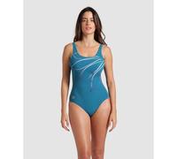 Arena Giorgia Squared Back C Cup Damen Badeanzug, grün 48