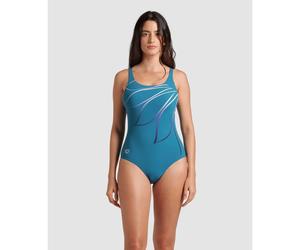 Arena Giorgia Squared Back Damen Badeanzug, grün 50