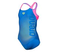 ARENA Girl's DIM Light Swimsui Blue China-Shocking PINK - 128