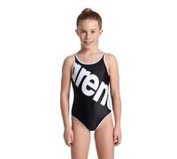 Arena Girls' Logo Swimsuit Black-white Größe: 6-7 | Bademode Outlet | kids | Schwarz