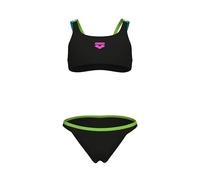 ARENA Girl's Two Pieces SWIMSU Black-Soft Green-Water-Soft GR - 152