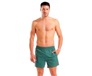 ARENA Herren Badehose Badeshorts Beachwear Badeboxer Freizeitshort Bywayx R, Farbe:Grün, Größe:XL, Artikel:-641 sage/red