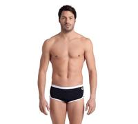 ARENA Herren Badehose Badeshorts Schwimmhose Icons Swim Low Waist Short Solid, Farbe:Schwarz, Wäschegröße:7, Artikel:-510 Black/White