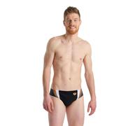 Arena Herren Badehose MEN'S ARENA THREEFOLD SWIM BRIEFS 006488-553 6 Black-Asphalt-White