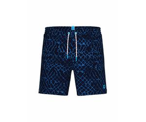 ARENA Herren Badeshort Beach Boxer Allover dunkelblau | S