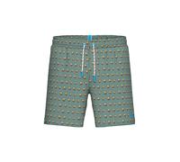 ARENA Herren Badeshorts Beach Boxer Allover dunkelgrün | L